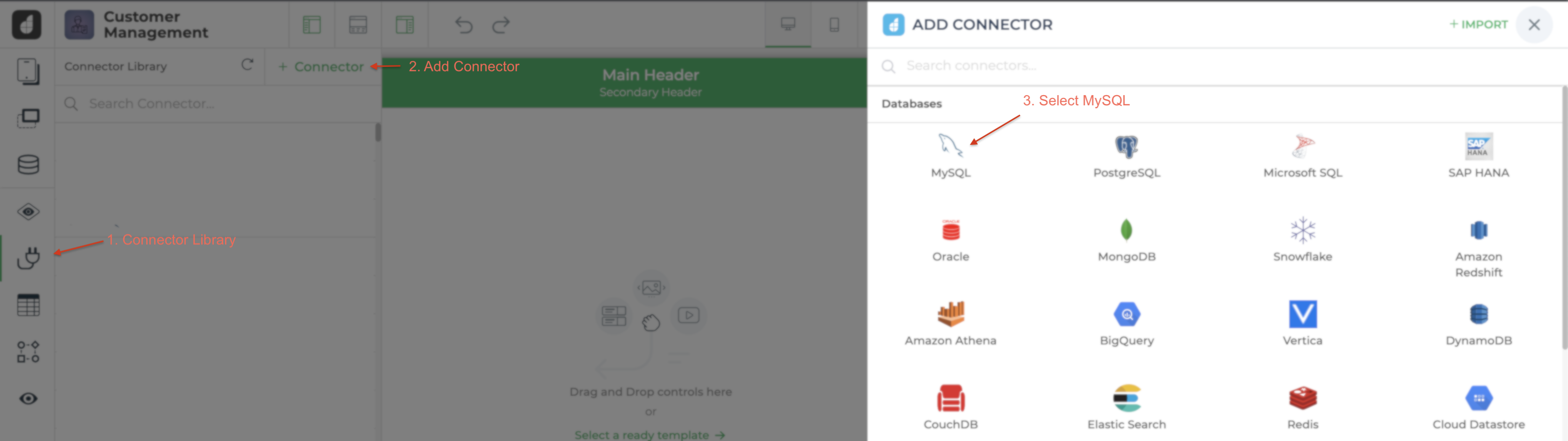 Connect to MySQL database